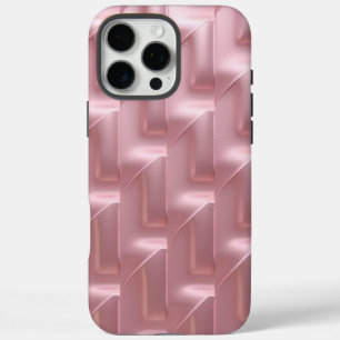 16 Pro Max Coque iphone Motif géométrique rose élégant