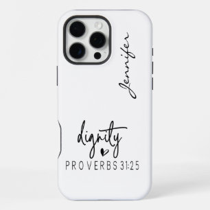 16 Pro Max Coque iPhone verset biblique minimaliste moderne P