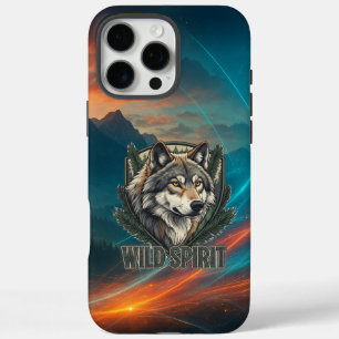16 Pro Max Coque iphone Wild Spirit - Free Spirit Wolf Art