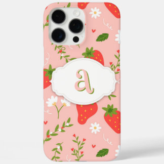 16 Pro Max Cute fraise Motif iPhone / coque ipad