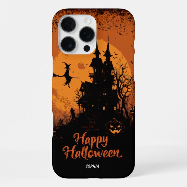 16 Pro Max Éffrayant Halloween Gothic House iPhone & coque ip (Verso)
