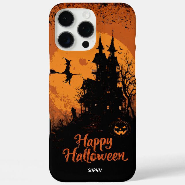 16 Pro Max Éffrayant Halloween Gothic House iPhone & coque ip (Verso)