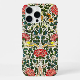 16 Pro Max Élégance Florale et Aviaire Vintage – Coque iPhone