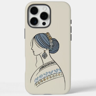 16 Pro Max Élégant coque iphone ukrainien d'art populaire