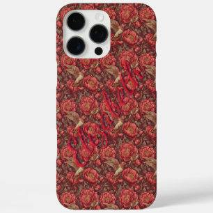 16 Pro Max Étole de Pivoines Personnalisée Coque Iphone