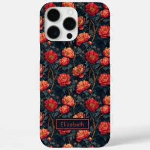 16 Pro Max Étole de Pivoines Personnalisée Coque Iphone
