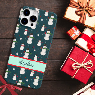 16 Pro Max Happy Snowman Holiday Version 2 iPhone / coque ipa