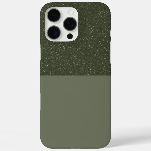 16 Pro Max Moss coque iphone vert demi-texture - personnalisa (Verso)