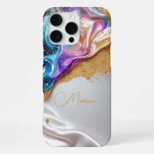16 Pro Max Radiant Gold Parties scintillant iPhone / coque ip