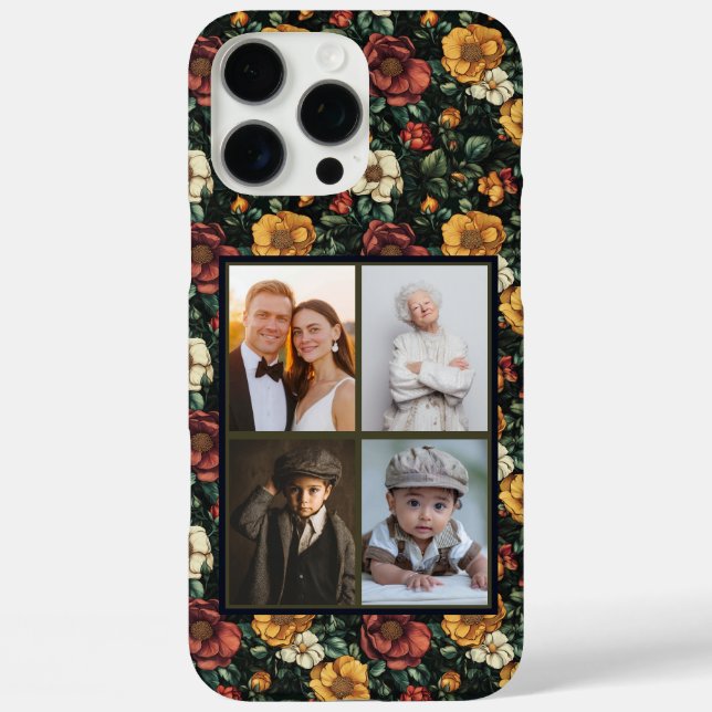16 Pro Max Rose Photo Collage Personnalisé Coque iphone Pour  (Verso)