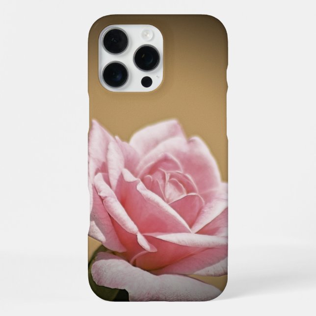 16 Pro Max Rose rose magnifique * coque iphone Coque-Mate (Verso)