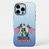 Vintage, coque iphone de la statue de la liberté