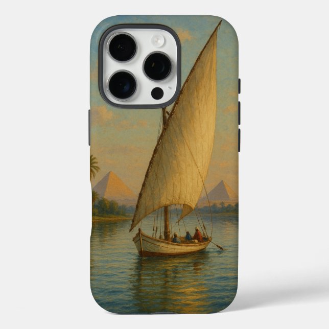 16 Pro Pharaon du Nil - Ancien coque iphone égyptien (Verso)