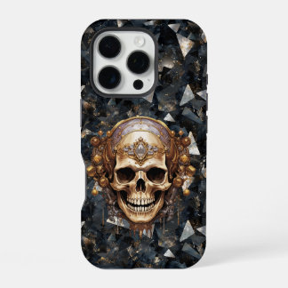 16 Pro Pirate Skull sur Diamants Noirs iPhone / coque ipa