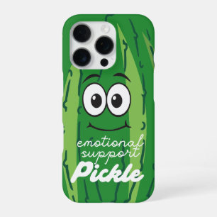 16 Pro Support émotionnel Pickle Funny Green coque iphone
