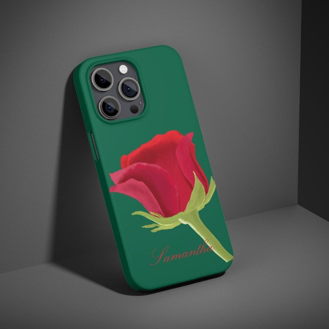 16 Pro Vert avec coque iphone rose rouge (Créateur téléchargé)