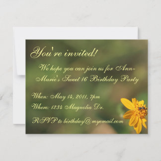 16 Soeurs Invitation à la Fleur verte pour la fête