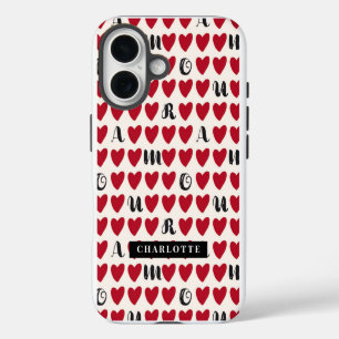 16 Styliste Sweet Heart Motif Monogramme coque iphone