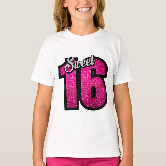 16 T-SHIRTS D'ANNIVERSAIRE SUEET (Devant)