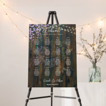 16 Table Bois rustique WISTERIA Dentelle SEATING G