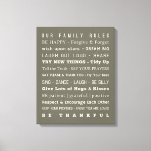 16" x 20" famille ordonne la toile