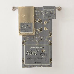 16e anniversaire du Mariage Bougies et fleur de St