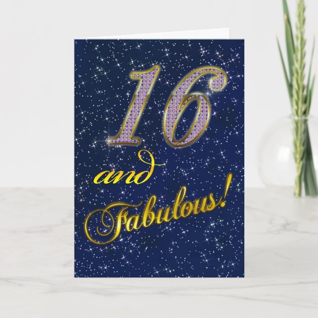 16e fête d'anniversaire Invitation (Devant)