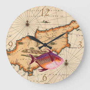 16ème/du 17ème siècle horloge nautique de carte