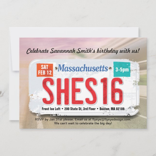 16ème invitation du Massachusetts de (Devant)