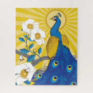 16x20 Joli puzzle Peacock pour les personnes aveug