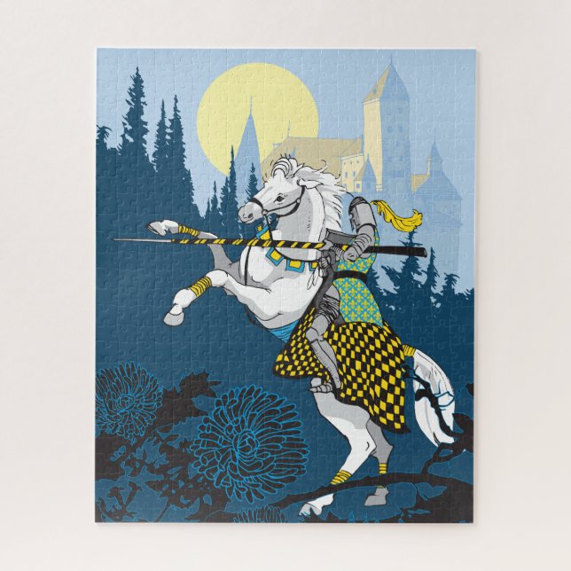 16x20 Jousting Knight Puzzle pour les aveugles de  (Vertical)