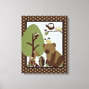 16x20 Pépinière d'art en toile Imprimé creux enchâ