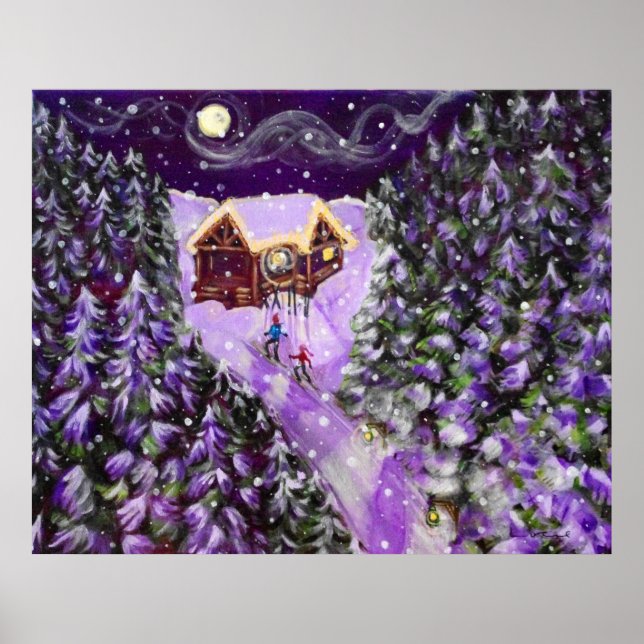 16x20 Poster Lantern Ski (Devant)