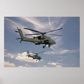 16x24 Impression d'hélicoptères militaires