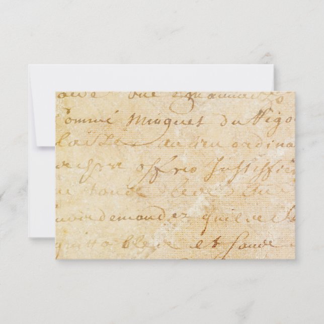 1700s Vintage Arrière - plan de script antique fra (Devant)