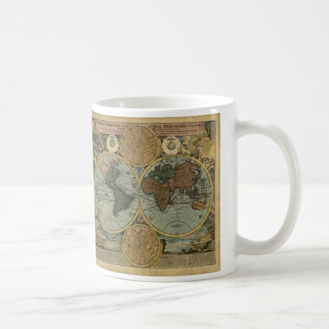 "1716 Homann Olde Worlde Map" Mug (Droite)
