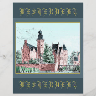 1729 A. de Haen Dutch Kasteel WESTERVELT