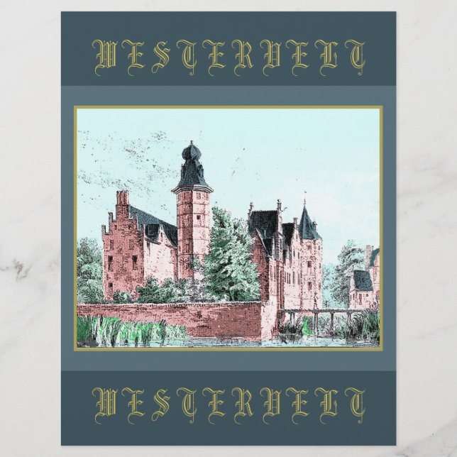 1729 A. de Haen Dutch Kasteel WESTERVELT (Dos)