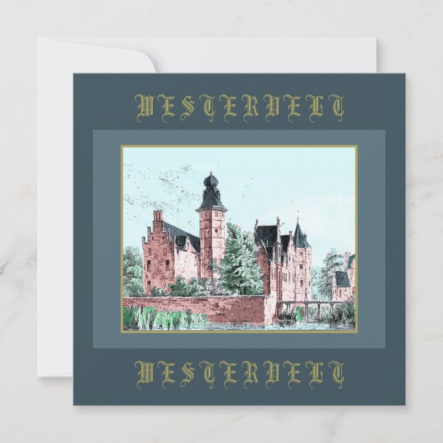 1729 A. de Haen Dutch Kasteel WESTERVELT (Devant)