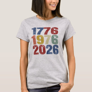 1776, 1976, 2026 : Un T-Shirt pour un 50e annivers