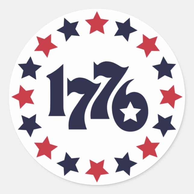 1776 - NAISSANCE D'UNE NATION - Stickers patriotiq (Devant)
