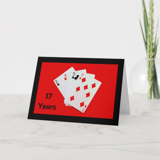 17 ans, c'est important ! Carte d'anniversaire (Devant)