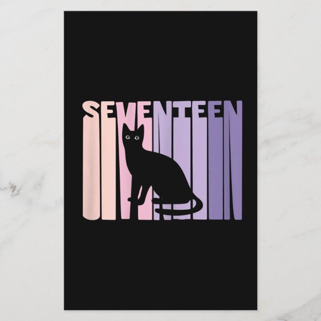 17e anniversaire cadeau | Cadeau Amoureux des chat (Devant)