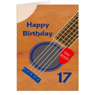 17e anniversaire Guitare Joueur Anniversaire