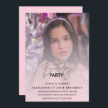 17e anniversaire invitation Anniversaire fête Phot<br><div class="desc">17e anniversaire invitation Anniversaire fête Photo rose</div>