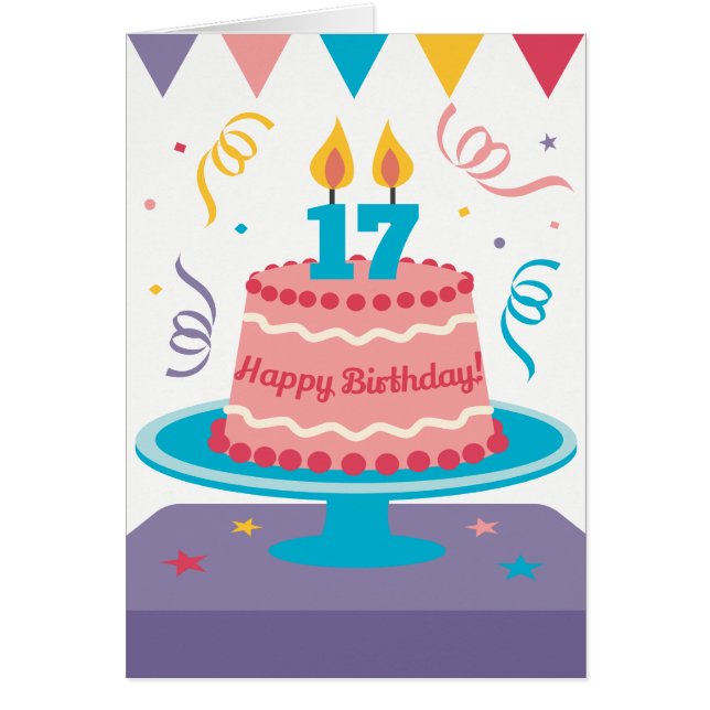 17e gâteau d'anniversaire (Devant)