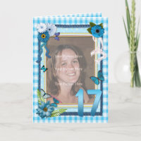 17ème carte photo pour un anniversaire