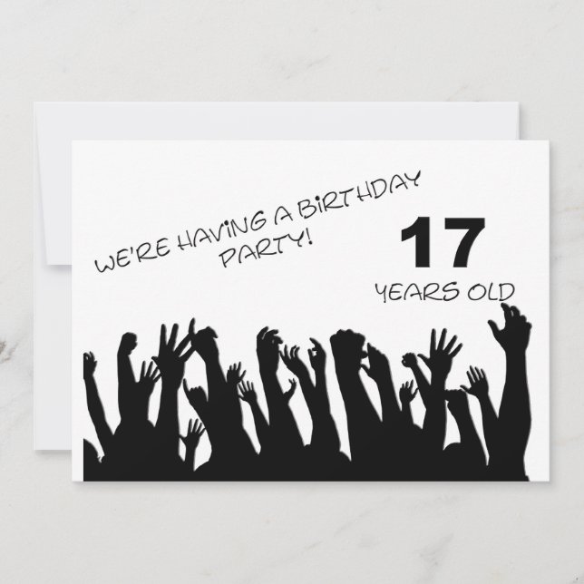 17ème invitation à la fête avec foule (Devant)