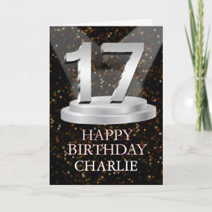 17th Birthday Spotlights Ajouter une carte de nom