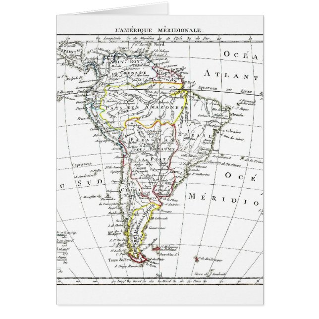 1806 carte - L'Amérique Méridionale (Devant)